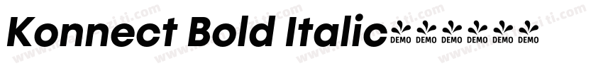 Konnect Bold Italic字体转换